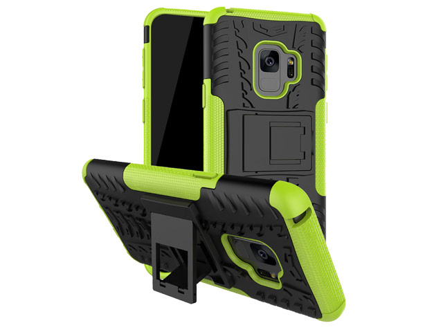 Чехол Yotrix Shockproof case для Samsung Galaxy S9 (зеленый, пластиковый)