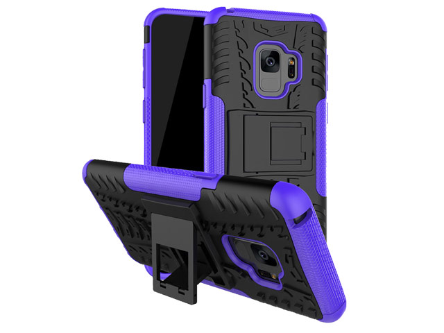 Чехол Yotrix Shockproof case для Samsung Galaxy S9 (фиолетовый, пластиковый)