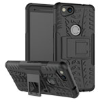 Чехол Yotrix Shockproof case для Google Pixel 2 (черный, пластиковый)