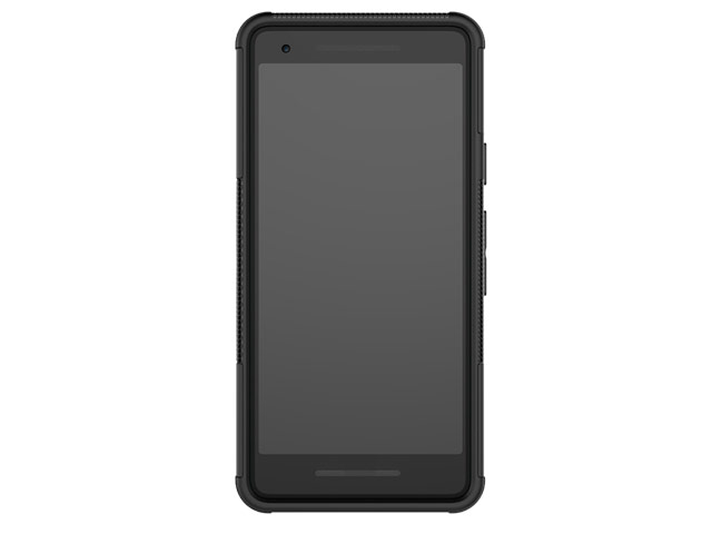 Чехол Yotrix Shockproof case для Google Pixel 2 (черный, пластиковый)