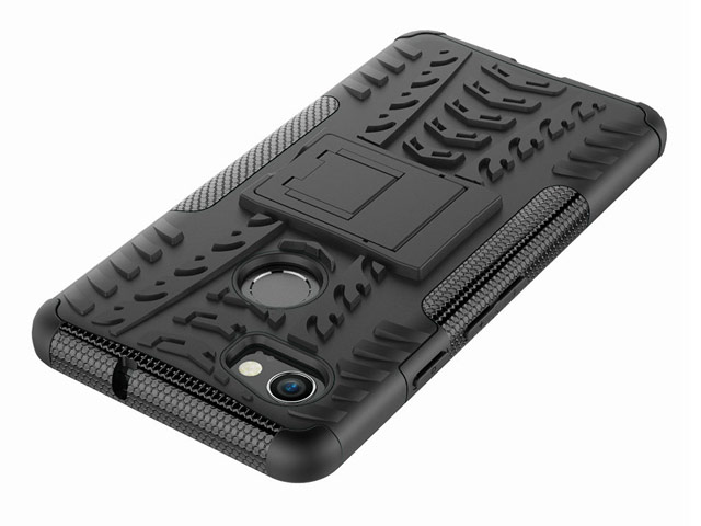 Чехол Yotrix Shockproof case для Google Pixel 2 XL (черный, пластиковый)