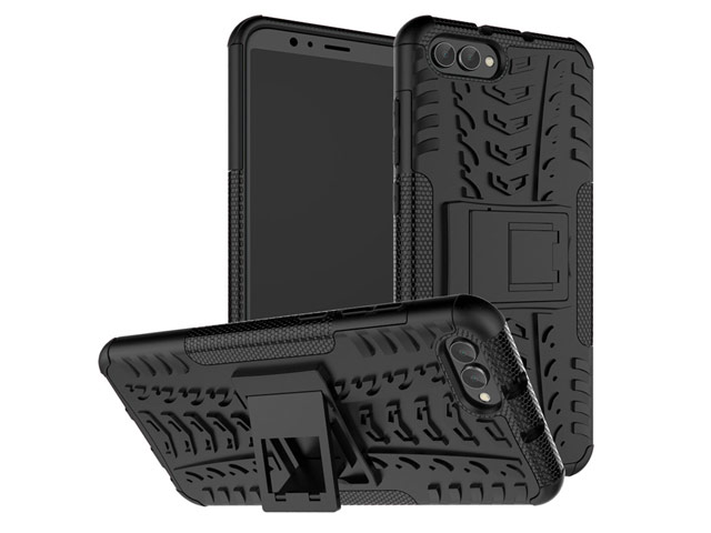 Чехол Yotrix Shockproof case для Huawei Honor V10 (черный, пластиковый)