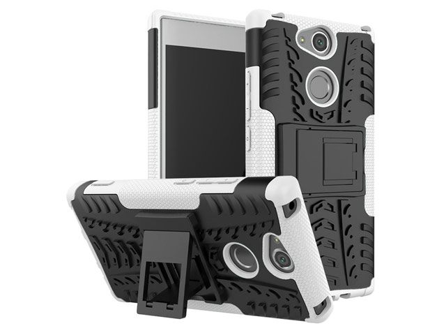 Чехол Yotrix Shockproof case для Sony Xperia XA2 (белый, пластиковый)