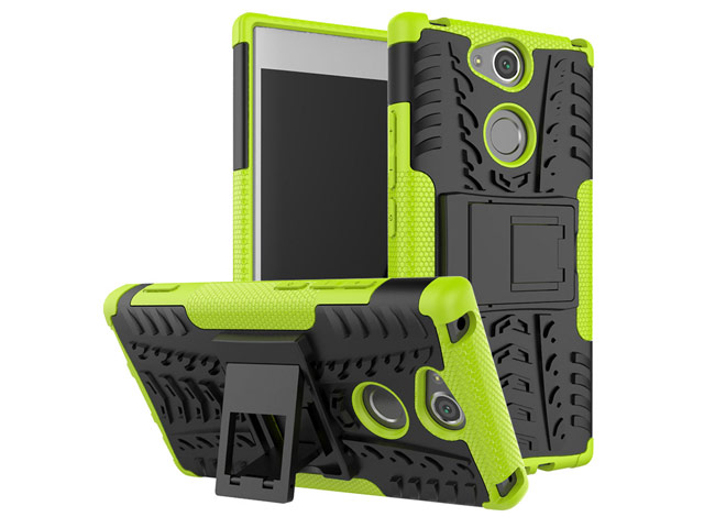 Чехол Yotrix Shockproof case для Sony Xperia XA2 (зеленый, пластиковый)