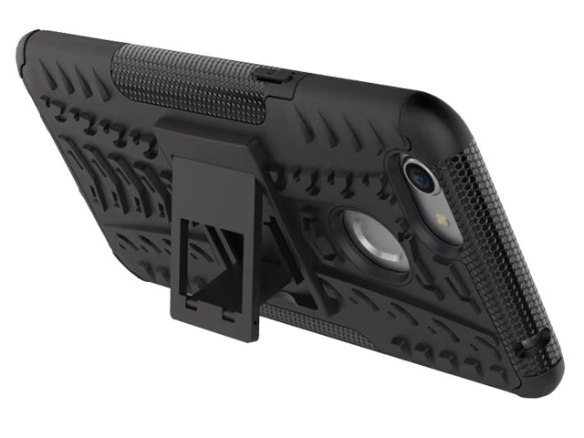 Чехол Yotrix Shockproof case для OPPO F5 (красный, пластиковый)