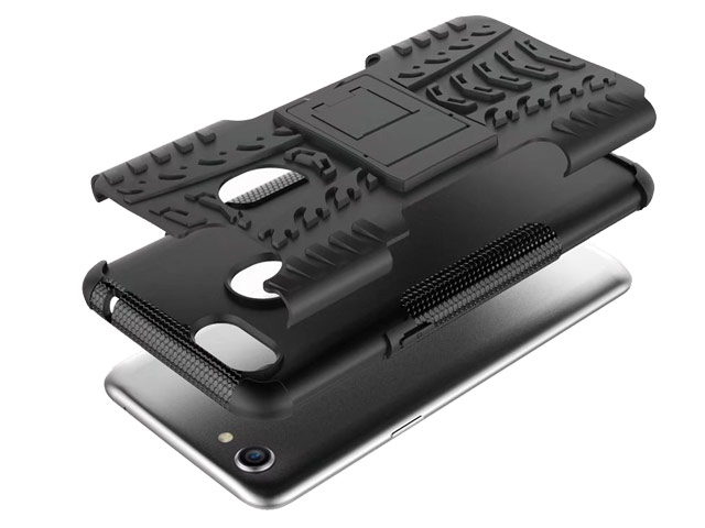 Чехол Yotrix Shockproof case для OPPO F5 (розовый, пластиковый)