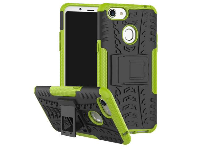 Чехол Yotrix Shockproof case для OPPO F5 (зеленый, пластиковый)