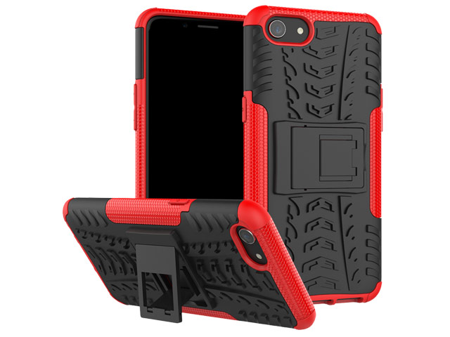 Чехол Yotrix Shockproof case для OPPO A83 (красный, пластиковый)