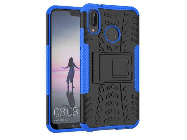 Чехол Yotrix Shockproof case для Huawei P20 lite (синий, пластиковый)