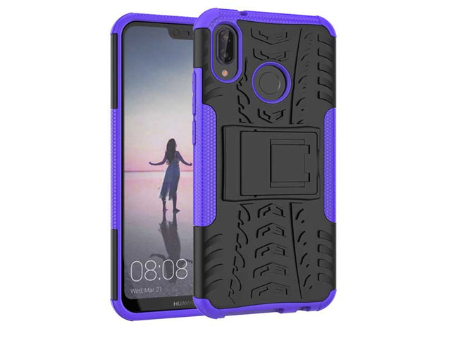 Чехол Yotrix Shockproof case для Huawei P20 lite (фиолетовый, пластиковый)