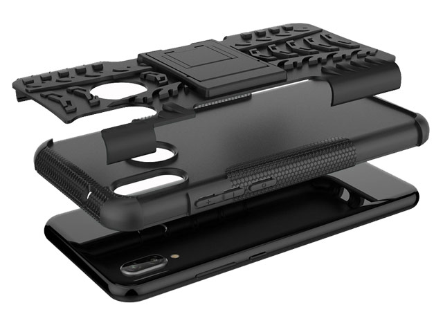 Чехол Yotrix Shockproof case для Huawei P20 lite (фиолетовый, пластиковый)