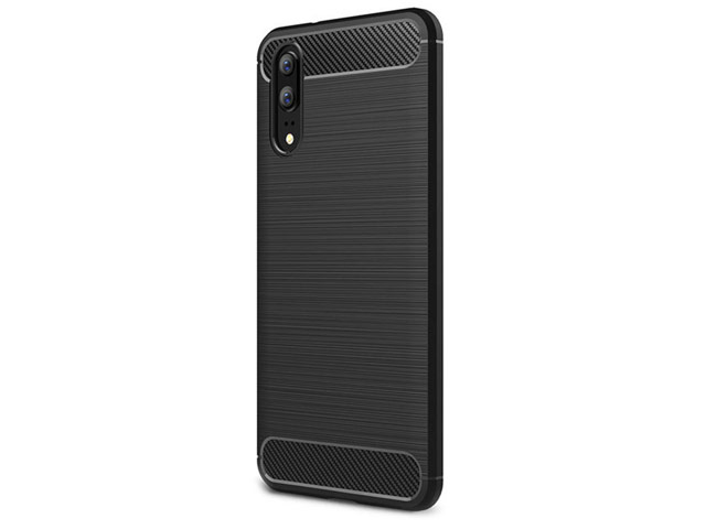 Чехол Yotrix Rugged Armor для Huawei P20 (черный, гелевый)