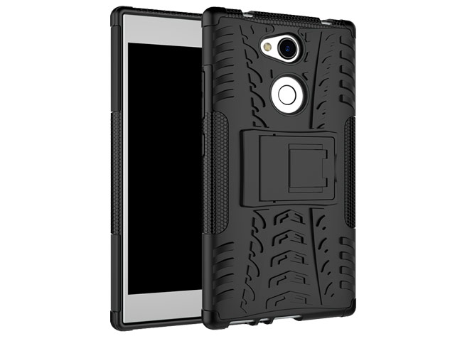 Чехол Yotrix Shockproof case для Sony Xperia L2 (черный, пластиковый)