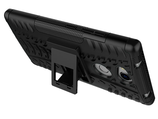 Чехол Yotrix Shockproof case для Sony Xperia L2 (черный, пластиковый)