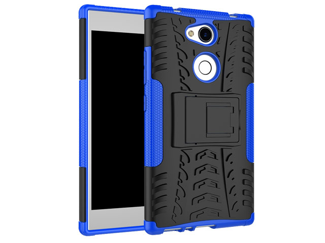 Чехол Yotrix Shockproof case для Sony Xperia L2 (синий, пластиковый)