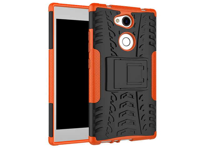 Чехол Yotrix Shockproof case для Sony Xperia L2 (оранжевый, пластиковый)