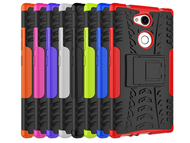 Чехол Yotrix Shockproof case для Sony Xperia L2 (розовый, пластиковый)