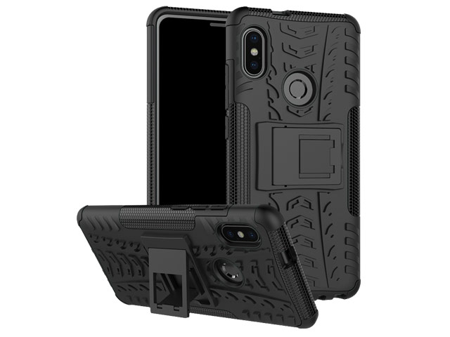 Чехол Yotrix Shockproof case для Xiaomi Redmi Note 5 pro (черный, пластиковый)