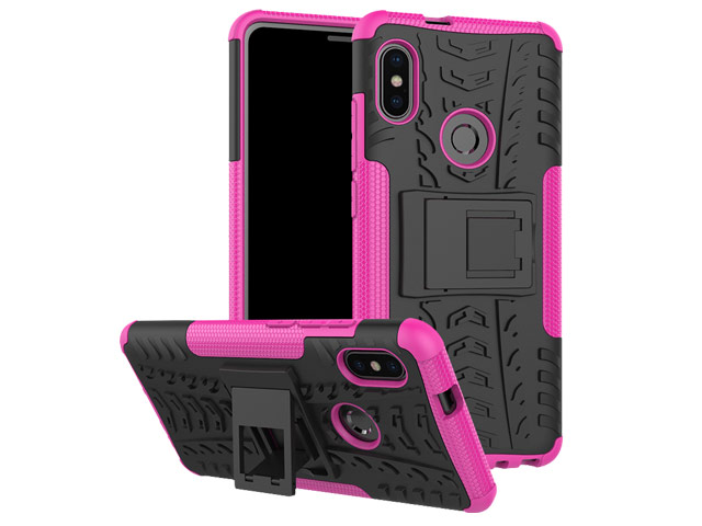 Чехол Yotrix Shockproof case для Xiaomi Redmi Note 5 pro (розовый, пластиковый)