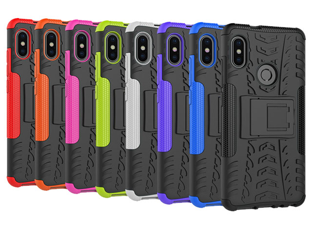 Чехол Yotrix Shockproof case для Xiaomi Redmi Note 5 pro (фиолетовый, пластиковый)