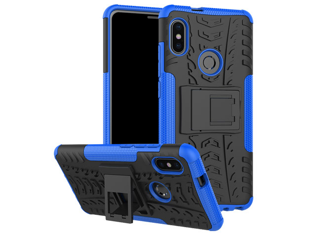 Чехол Yotrix Shockproof case для Xiaomi Redmi Note 5 pro (синий, пластиковый)