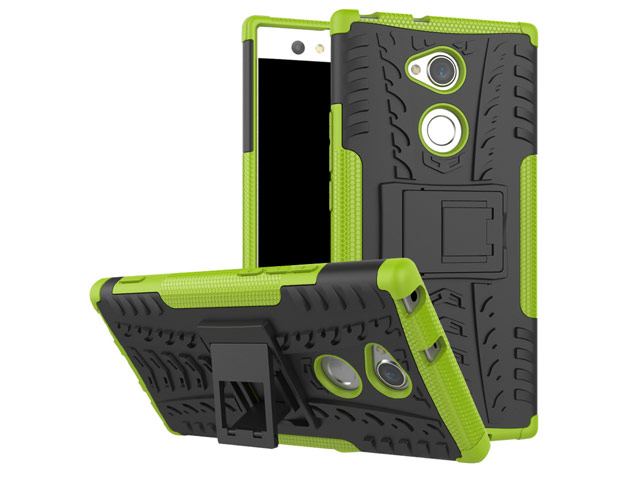 Чехол Yotrix Shockproof case для Sony Xperia XA2 ultra (зеленый, пластиковый)