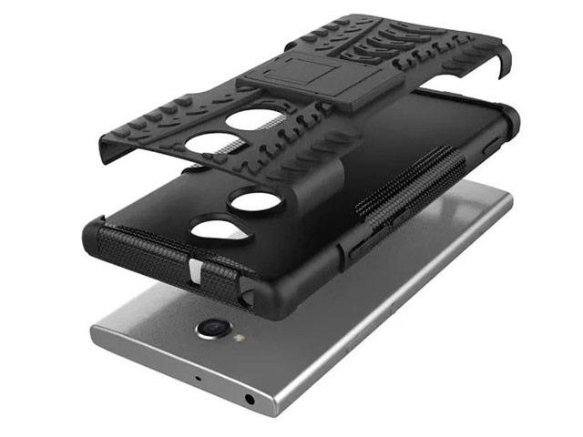 Чехол Yotrix Shockproof case для Sony Xperia XA2 ultra (фиолетовый, пластиковый)