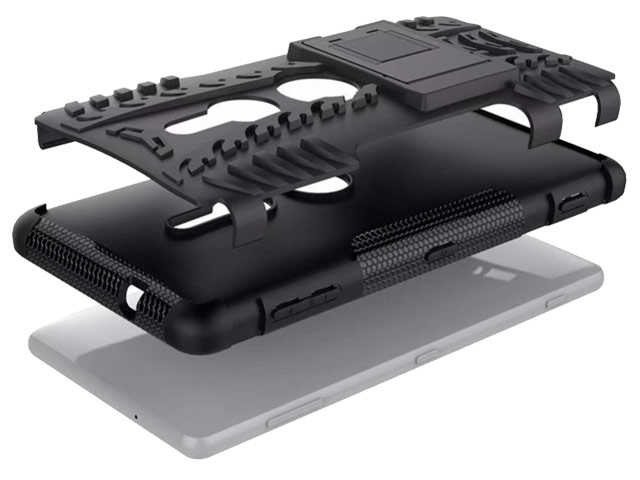 Чехол Yotrix Shockproof case для Sony Xperia XZ2 (синий, пластиковый)