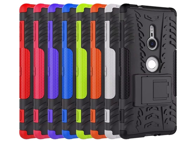 Чехол Yotrix Shockproof case для Sony Xperia XZ2 (оранжевый, пластиковый)