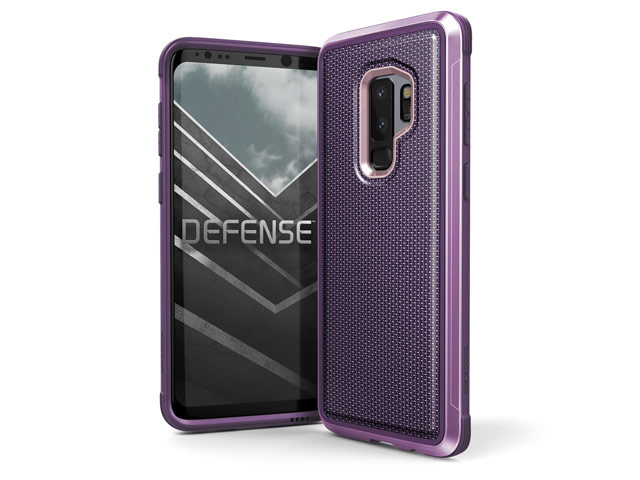 Чехол X-doria Defense Lux для Samsung Galaxy S9 plus (Purple Nylon, маталлический)