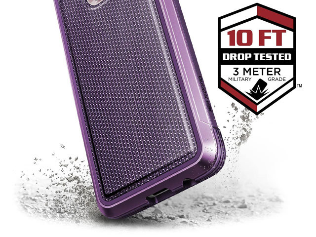 Чехол X-doria Defense Lux для Samsung Galaxy S9 plus (Purple Nylon, маталлический)