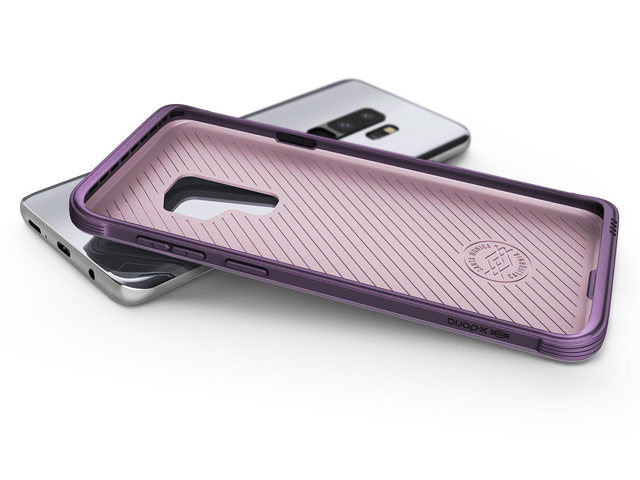 Чехол X-doria Defense Lux для Samsung Galaxy S9 plus (Purple Nylon, маталлический)