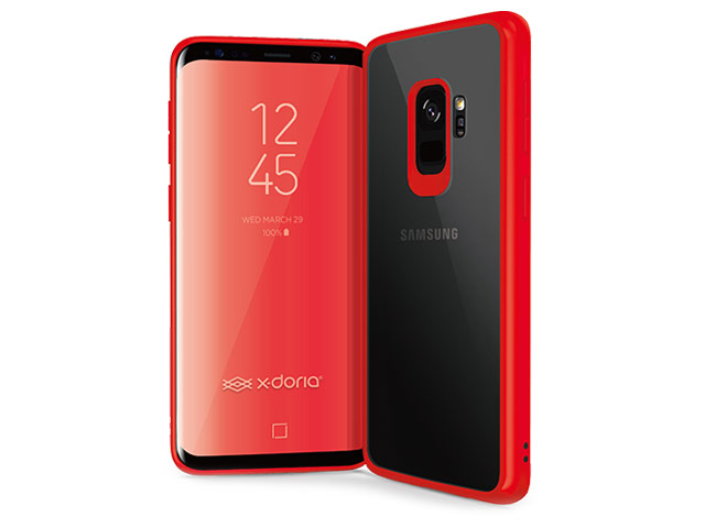 Чехол X-doria Fense case для Samsung Galaxy S9 (красный, пластиковый)