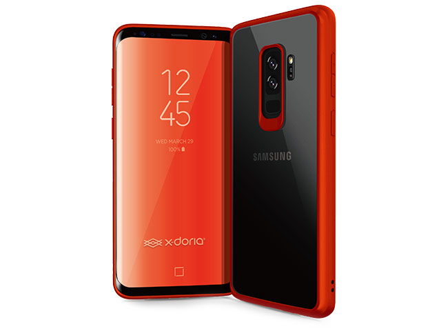 Чехол X-doria Fense case для Samsung Galaxy S9 plus (красный, пластиковый)