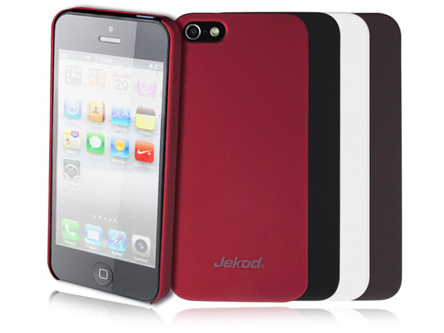 Чехол Jekod Hard case для Apple iPhone 5 (красный, пластиковый)