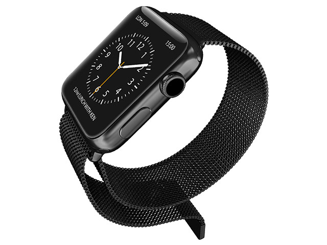 Ремешок для часов X-Doria Mesh Band для Apple Watch (38 мм, черный, стальной)