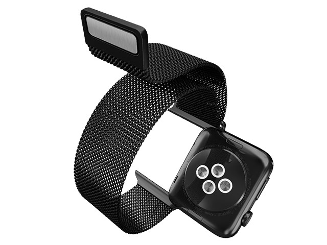 Ремешок для часов X-Doria Mesh Band для Apple Watch (38 мм, черный, стальной)