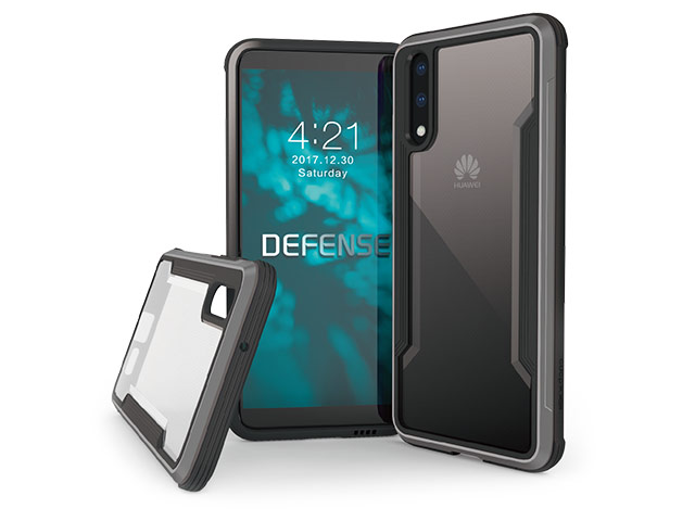 Чехол X-doria Defense Shield для Huawei P20 (черный, маталлический)