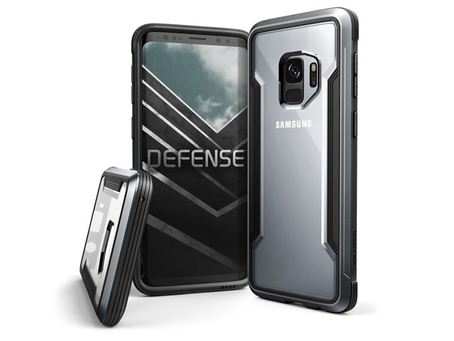 Чехол X-doria Defense Shield для Samsung Galaxy S9 (черный, маталлический)