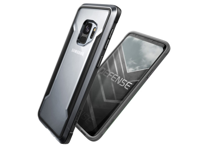 Чехол X-doria Defense Shield для Samsung Galaxy S9 (черный, маталлический)