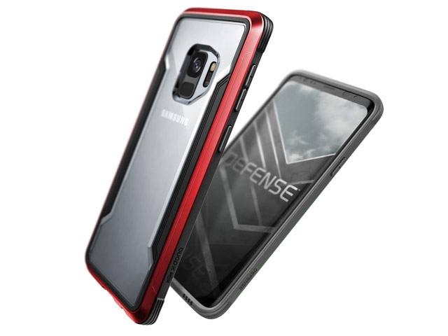 Чехол X-doria Defense Shield для Samsung Galaxy S9 (красный, маталлический)