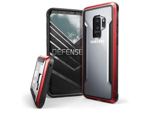 Чехол X-doria Defense Shield для Samsung Galaxy S9 plus (красный, маталлический)