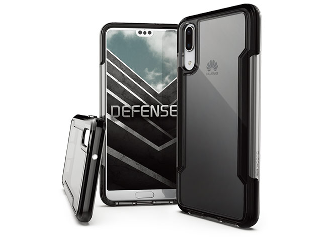 Чехол X-doria Defense Clear для Huawei P20 (черный, пластиковый)