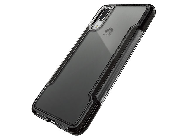 Чехол X-doria Defense Clear для Huawei P20 (черный, пластиковый)
