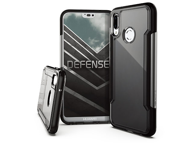 Чехол X-doria Defense Clear для Huawei P20 lite (черный, пластиковый)