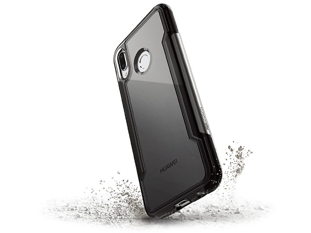 Чехол X-doria Defense Clear для Huawei P20 lite (черный, пластиковый)