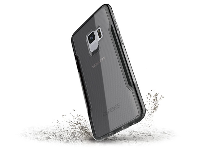 Чехол X-doria Defense Clear для Samsung Galaxy S9 (черный, пластиковый)