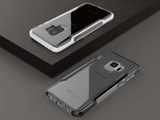 Чехол X-doria Defense Clear для Samsung Galaxy S9 (черный, пластиковый)