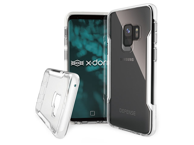 Чехол X-doria Defense Clear для Samsung Galaxy S9 (белый, пластиковый)