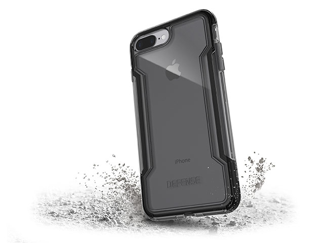 Чехол X-doria Defense Clear для Apple iPhone 8 plus (черный, пластиковый)